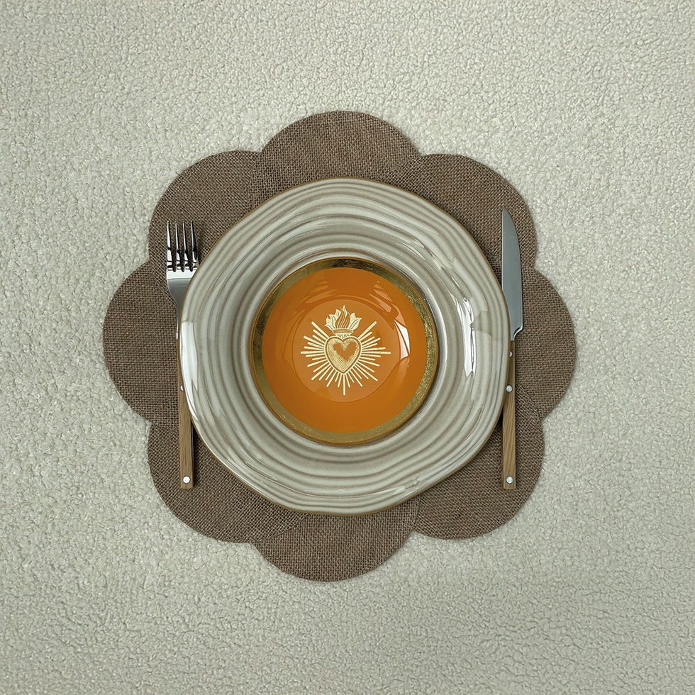 Assiette Sapa plate en grès blanc cassé D26,9 cm