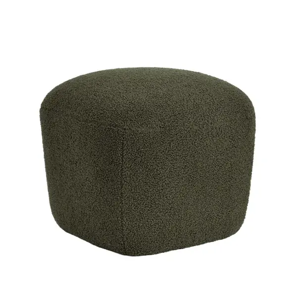 Pouf Lana bouclette kaki