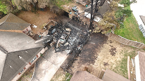 Garage fire investgation