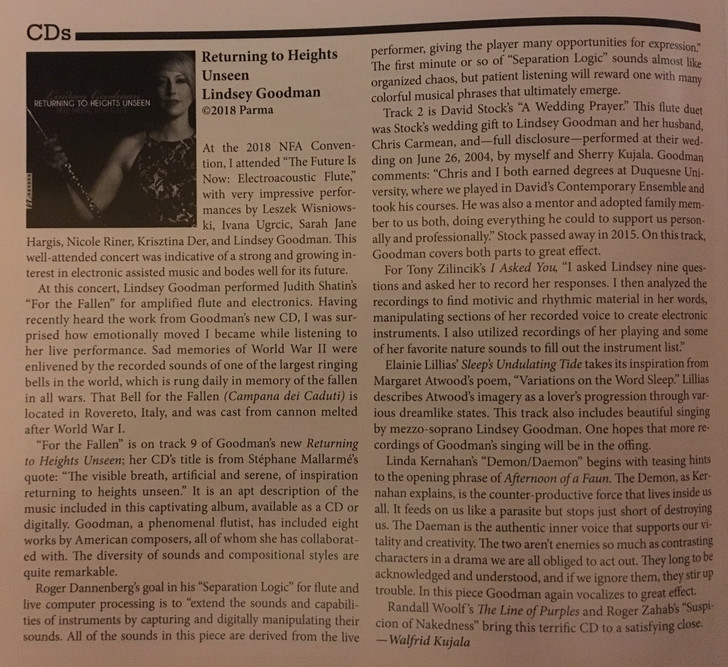 Continued press for RETURNING TO HEIGHTS UNSEEN