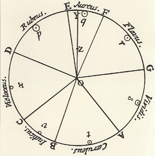 Newton colour wheel