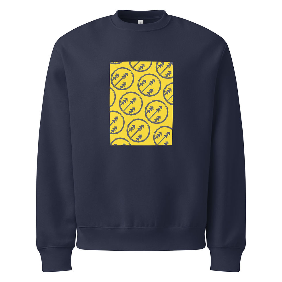 Treetop 45 Crewneck - Navy/Gold