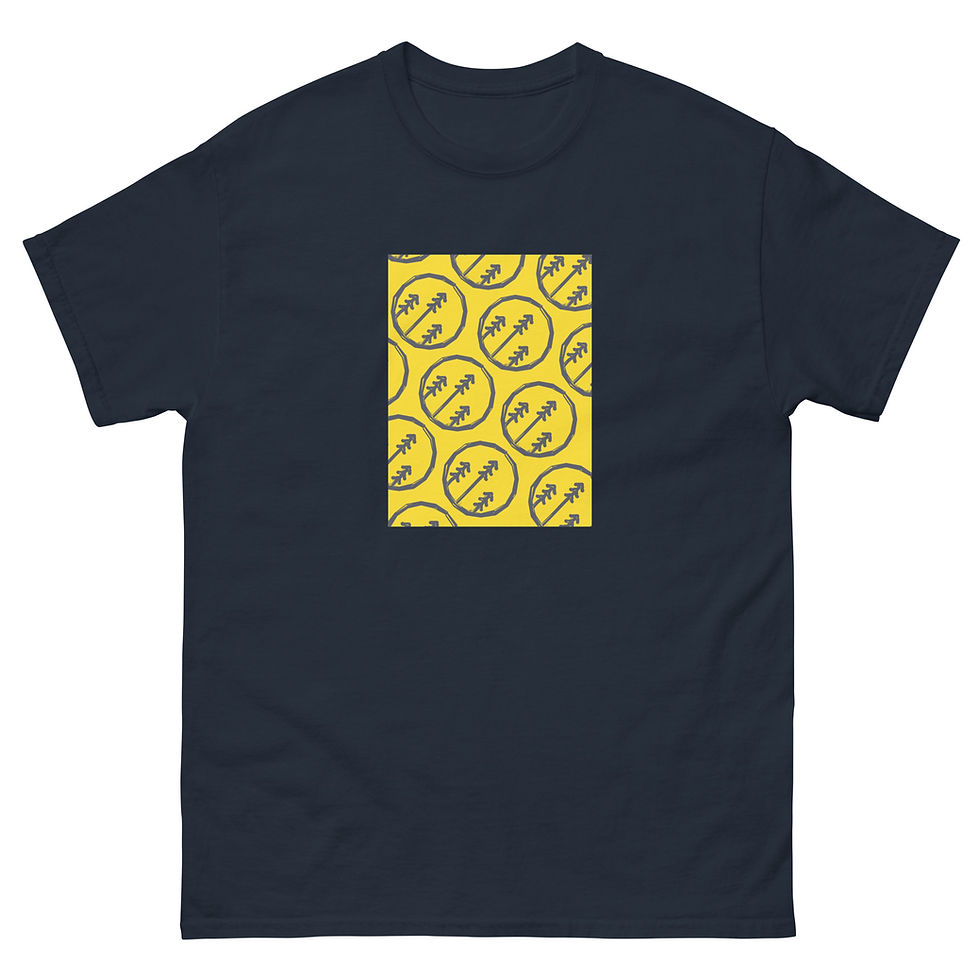 Treetop 45 Tee - Navy/Gold