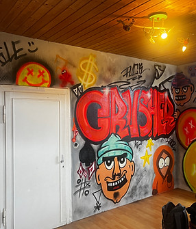 Graffiti Zimmer für Studio