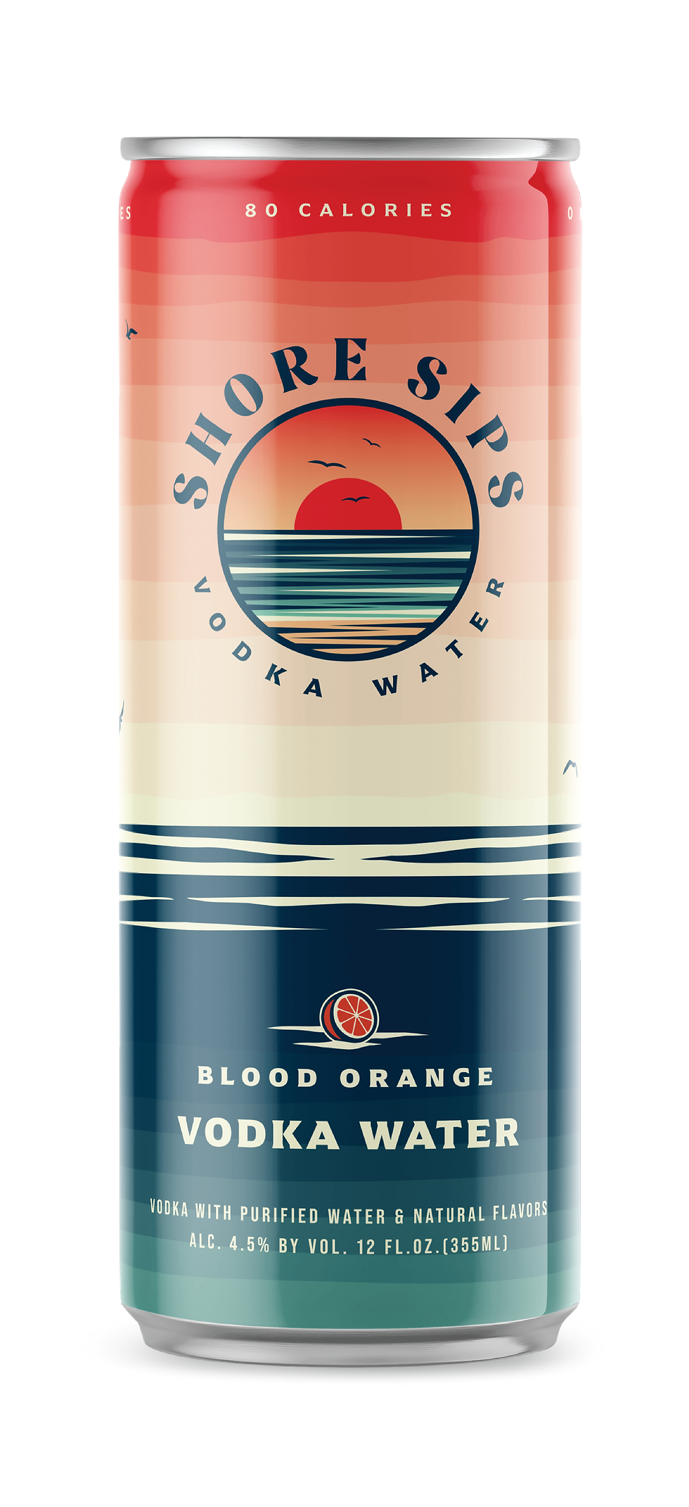 Blood Orange Vodka Water