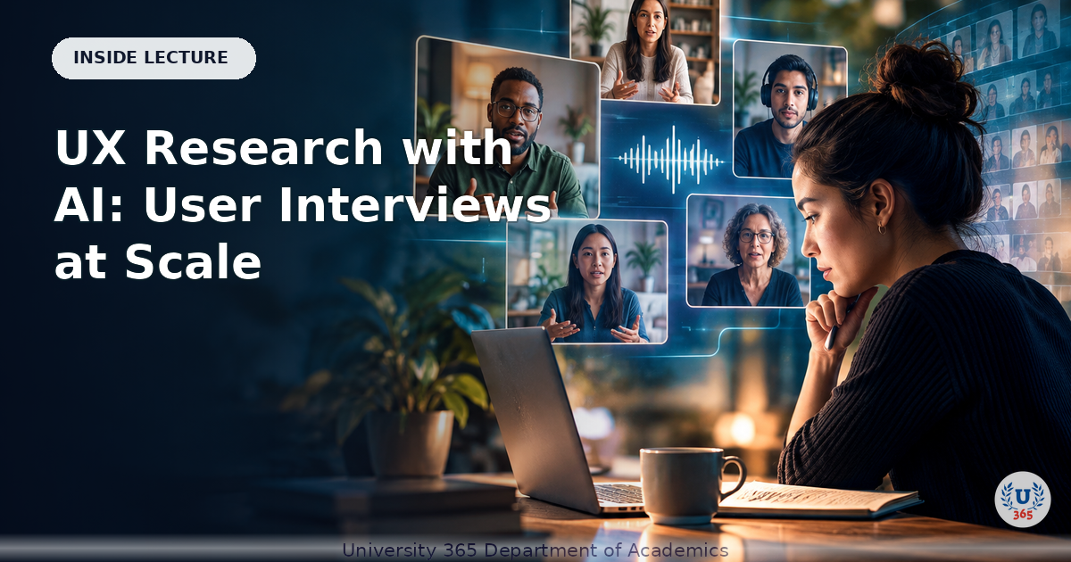 UX Research with AI: User Interviews at Scale