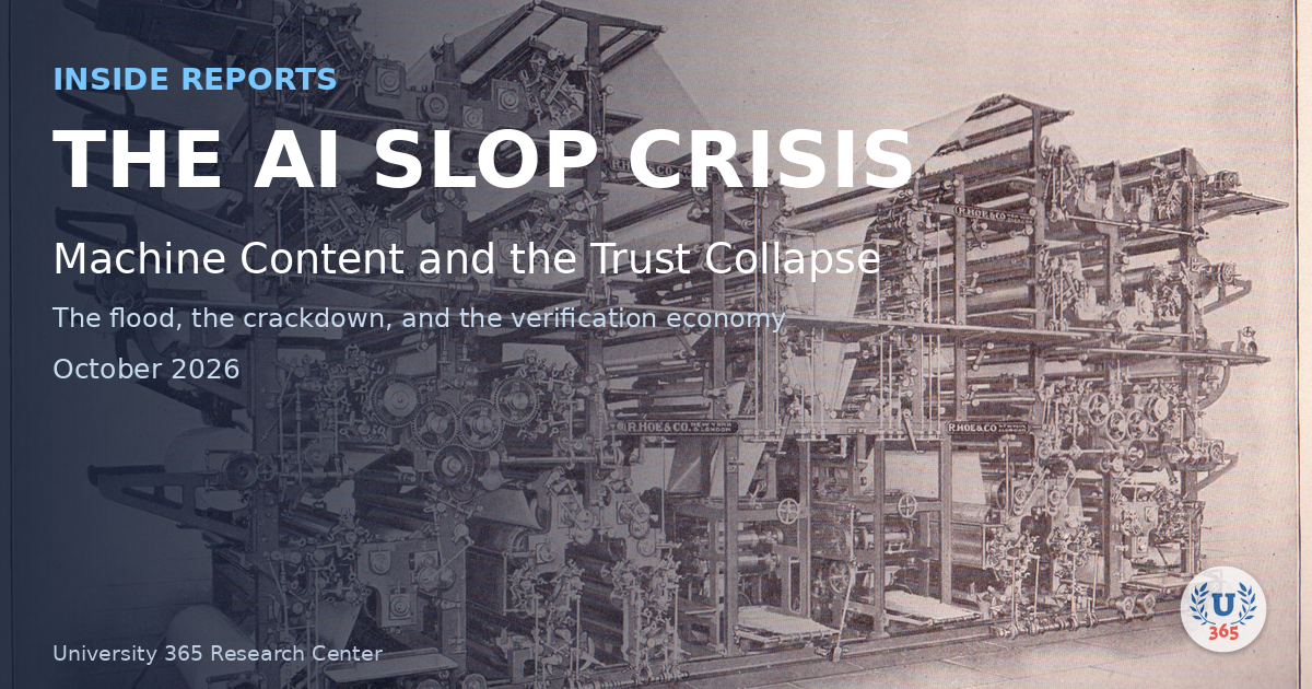 The AI Slop Crisis: Machine Content and the Trust Collapse (2026).
