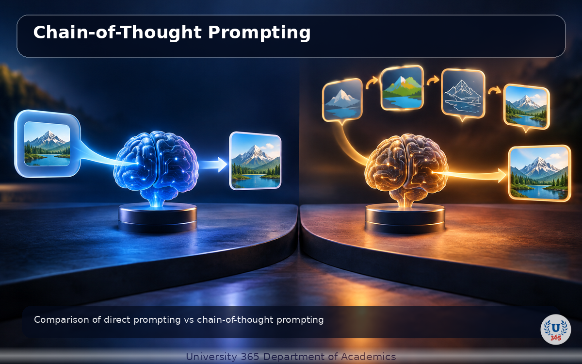 Comparison of direct prompting vs chain-of-thought prompting