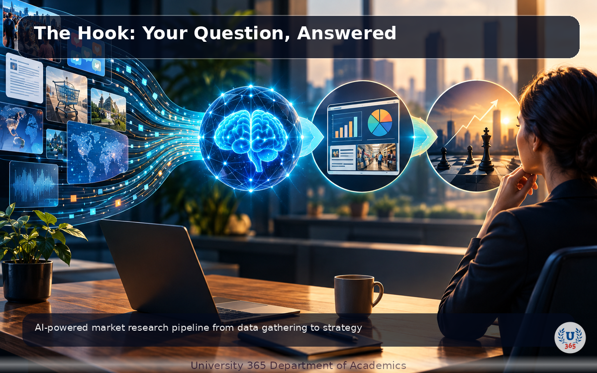 AI-powered market research pipeline from data gathering to strategy