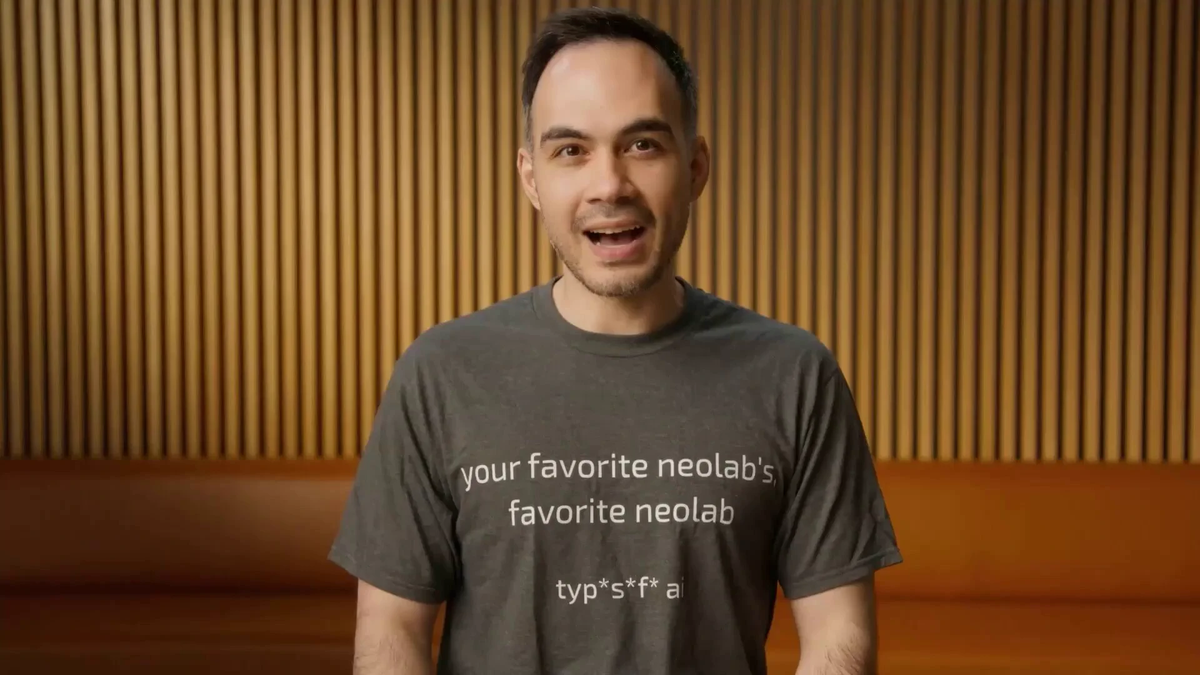 TypeSafe AI launch post on X by Diogo Almeida, announcing the Jev System One model