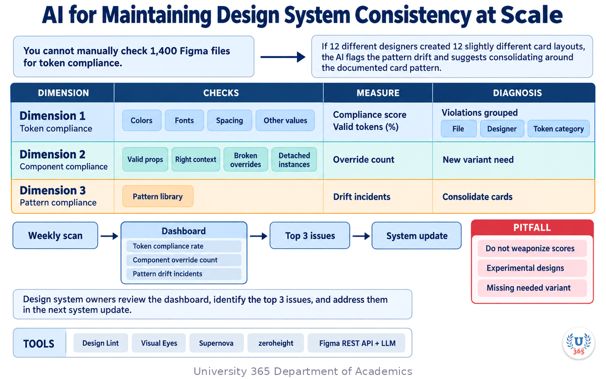 AI for Maintaining Design System Consistency at Scale