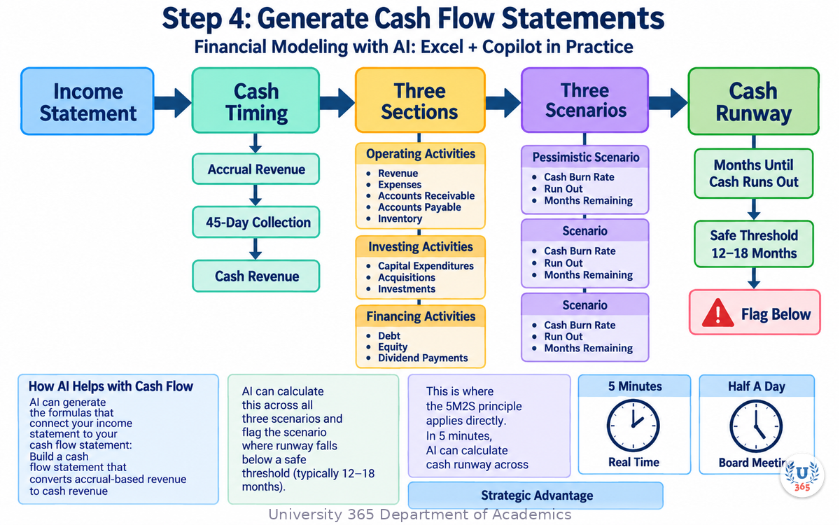 Step 4: Generate Cash Flow Statements
