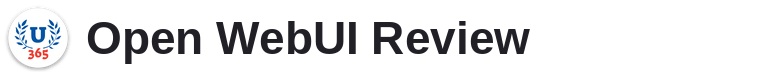 U365 Review: Open WebUI