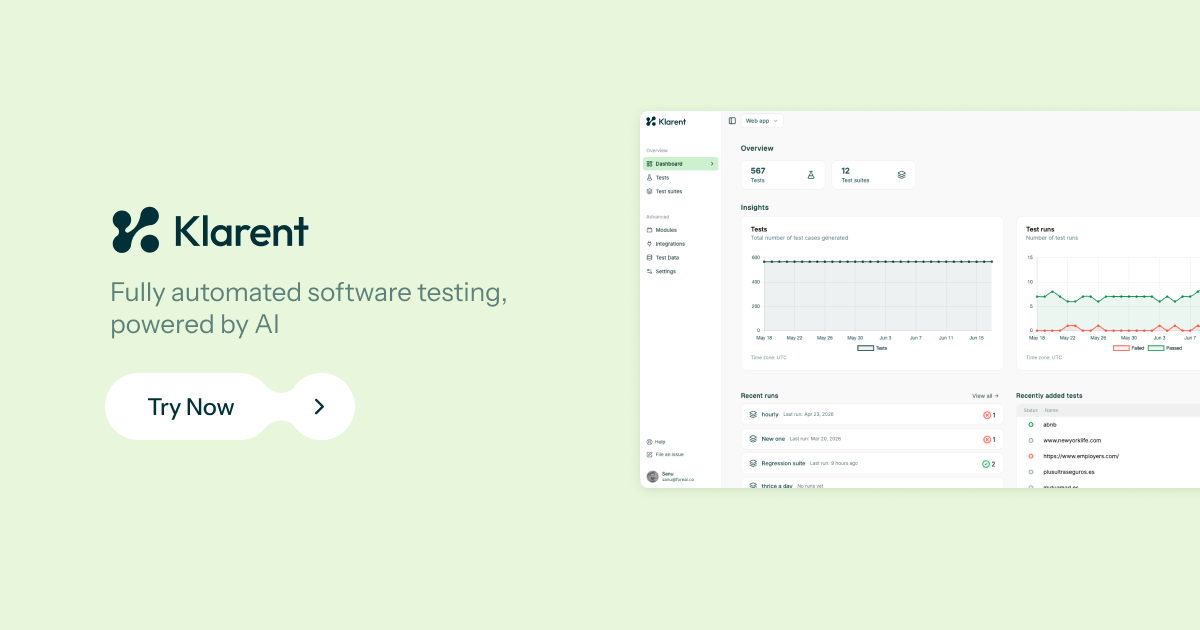 Klarent by fore ai AG: fully automated software testing, powered by AI