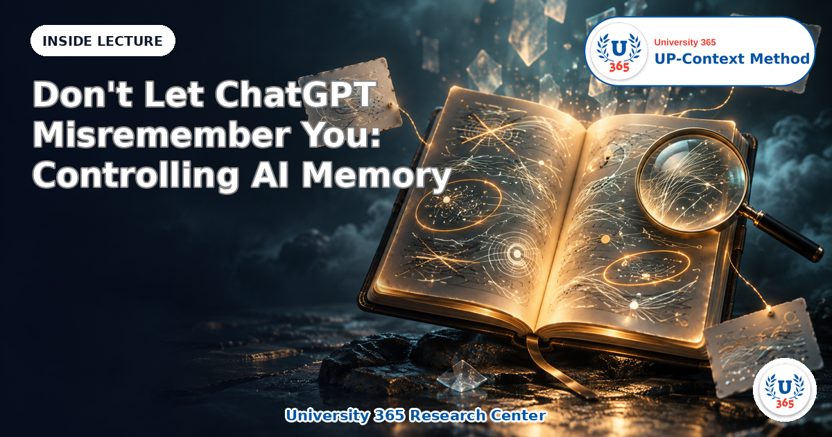 Don't Let ChatGPT Misremember You: Controlling AI Memory