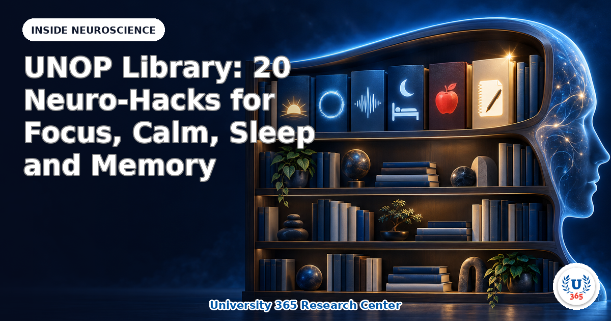 UNOP Library: 20 Neuro-Hacks for Focus, Calm, Sleep and Memory