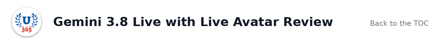 Gemini 3.8 Live with Live Avatar Review