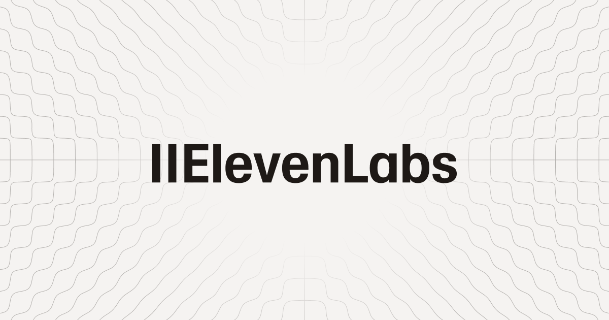 ElevenLabs: AI voice generation, cloning, dubbing and voice agents, the vendor's own social card