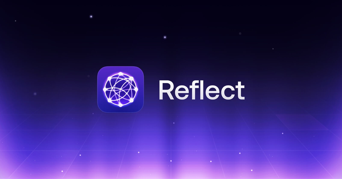 Reflect: an end-to-end encrypted networked note-taking app with an AI layer, the vendor's own product card