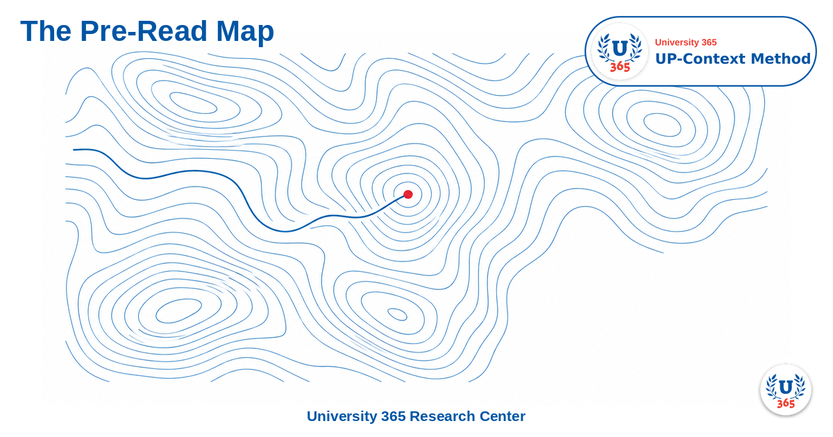 An abstract map of thin blue contour lines with one red marker where a path stops.