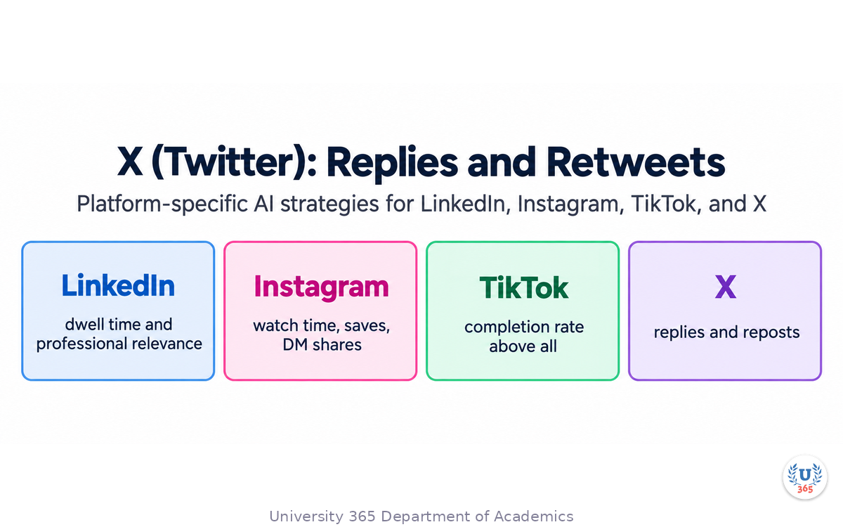 Platform-specific AI strategies for LinkedIn, Instagram, TikTok, and X