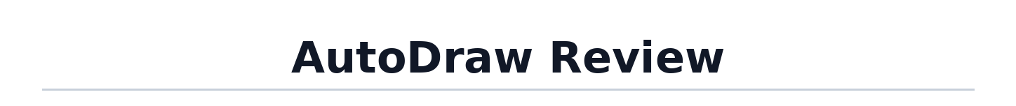 AutoDraw Review