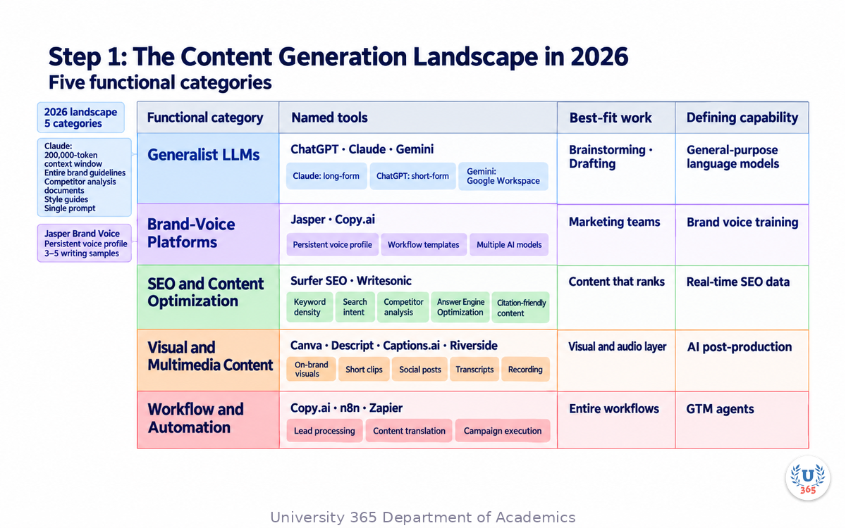 Step 1: The Content Generation Landscape in 2026