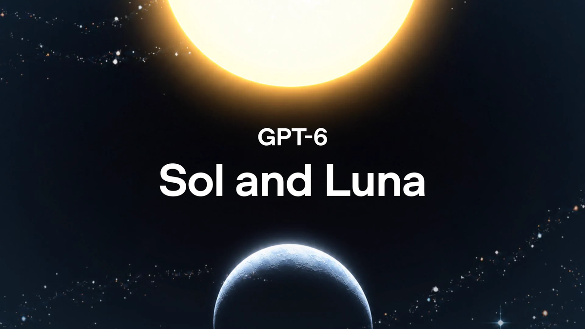 Official GPT-6 Sol and Luna launch artwork posted by the OpenAI Developers account alongside the per-benchmark developer summary