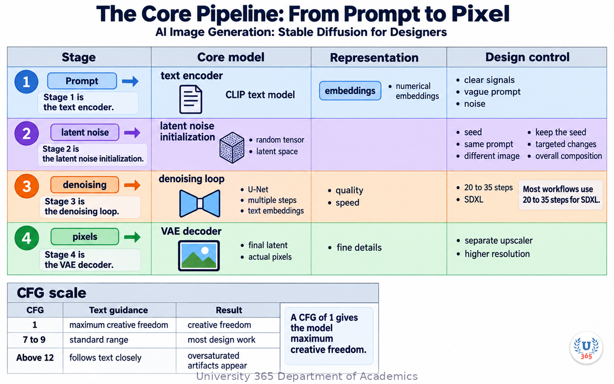 The Core Pipeline: From Prompt to Pixel