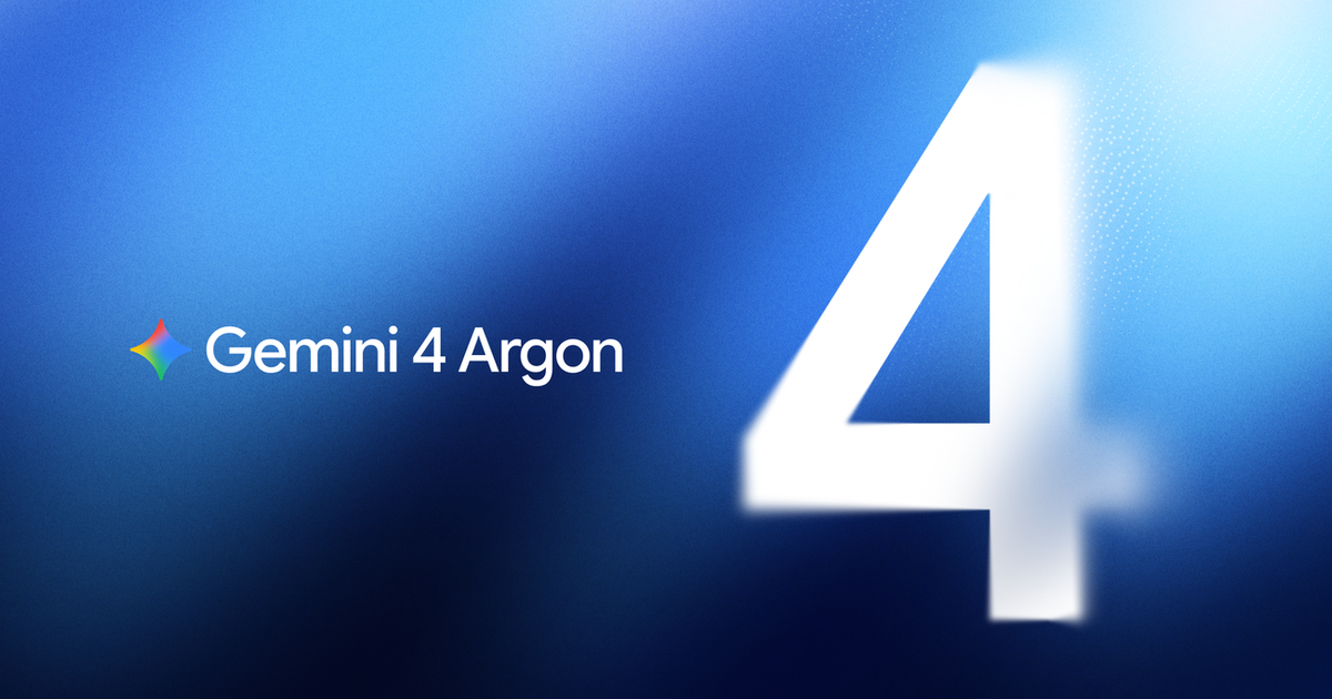 The vendor's own artwork for Gemini 4 Argon, cropped from the launch announcement key art