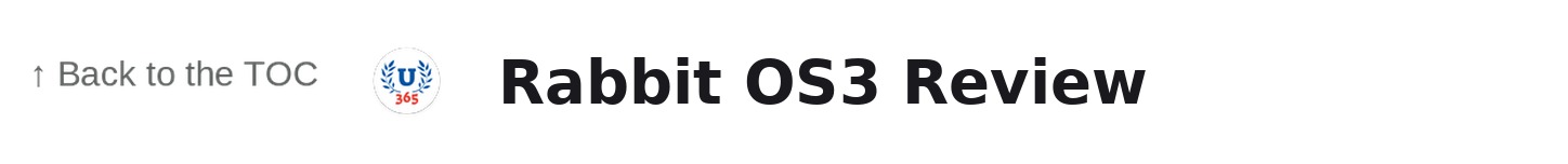 Rabbit OS3 Review