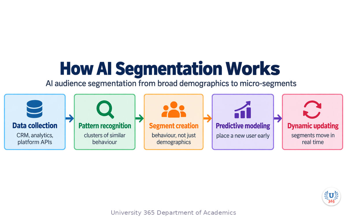 AI audience segmentation from broad demographics to micro-segments