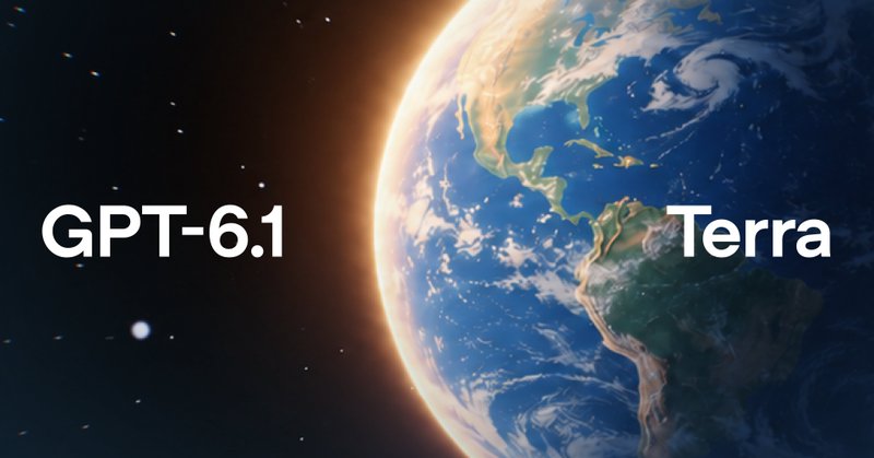 The link preview card attached to OpenAI's GPT-6.1 Terra launch post on X