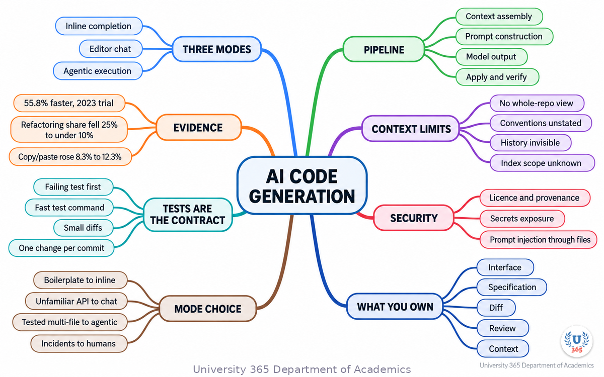 Complete mindmap of AI-assisted software development