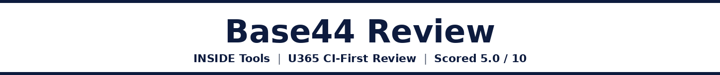 Base44 Review