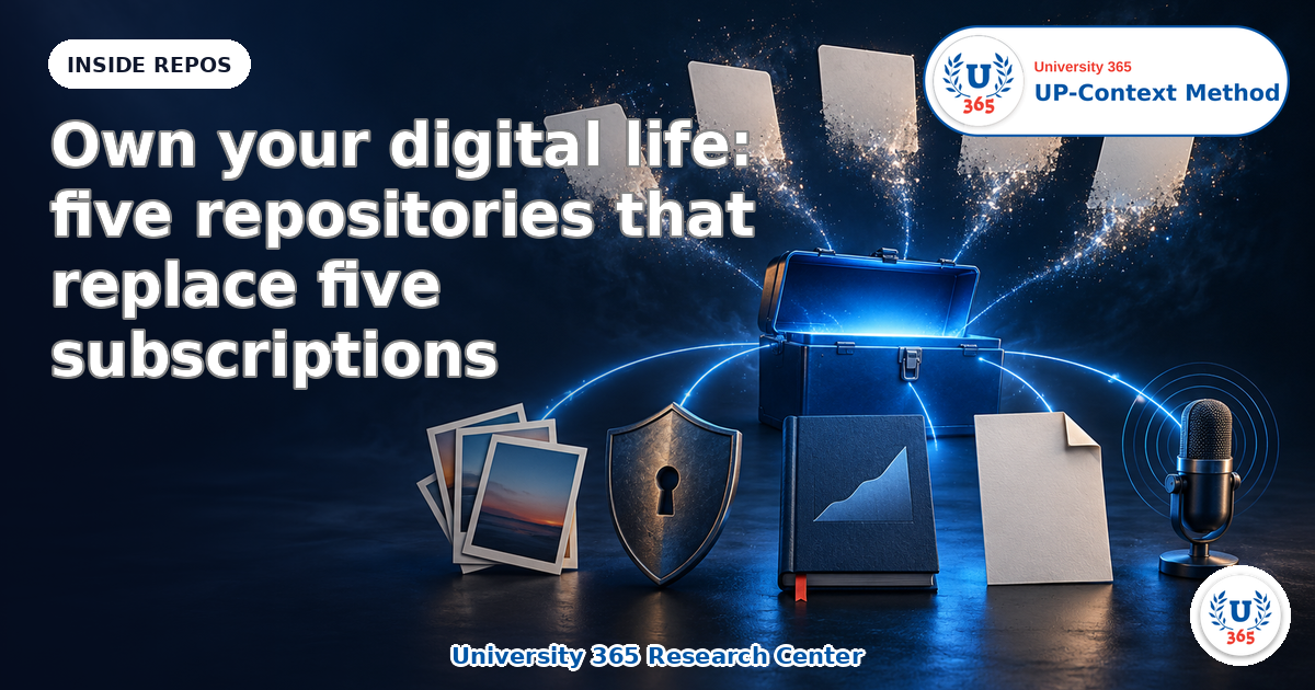 Own your digital life: five repositories that replace five subscriptions