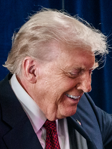 Donald Trump, President of the United States, as of 2026.