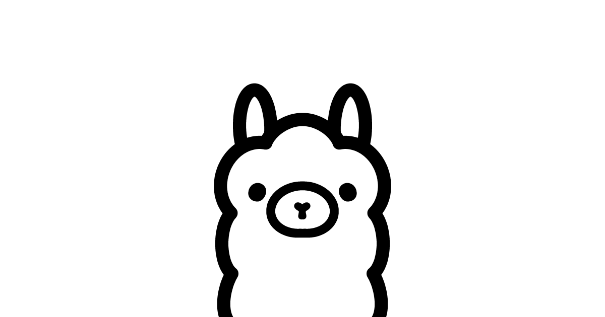 Ollama logo on a white background.