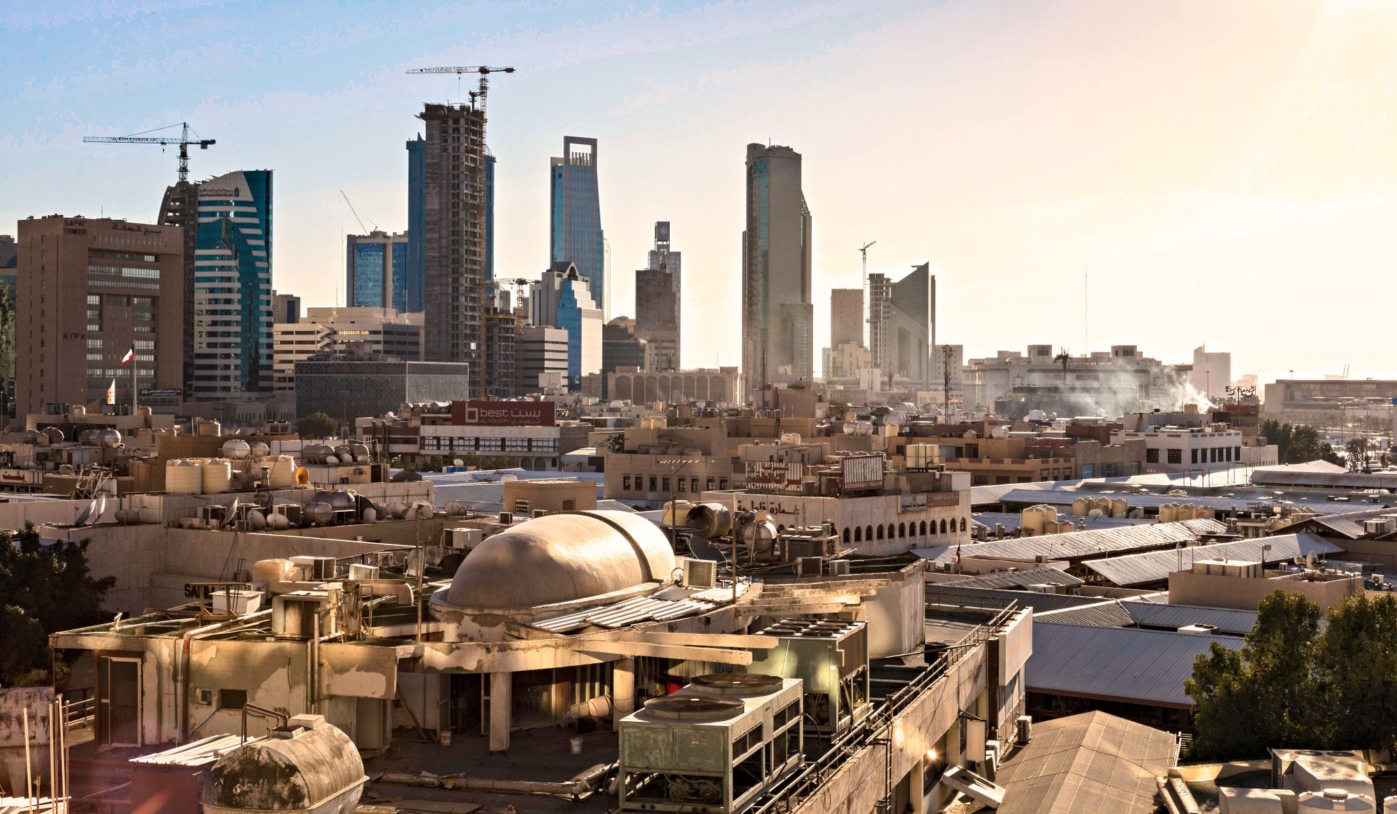 Riyadh at dusk.