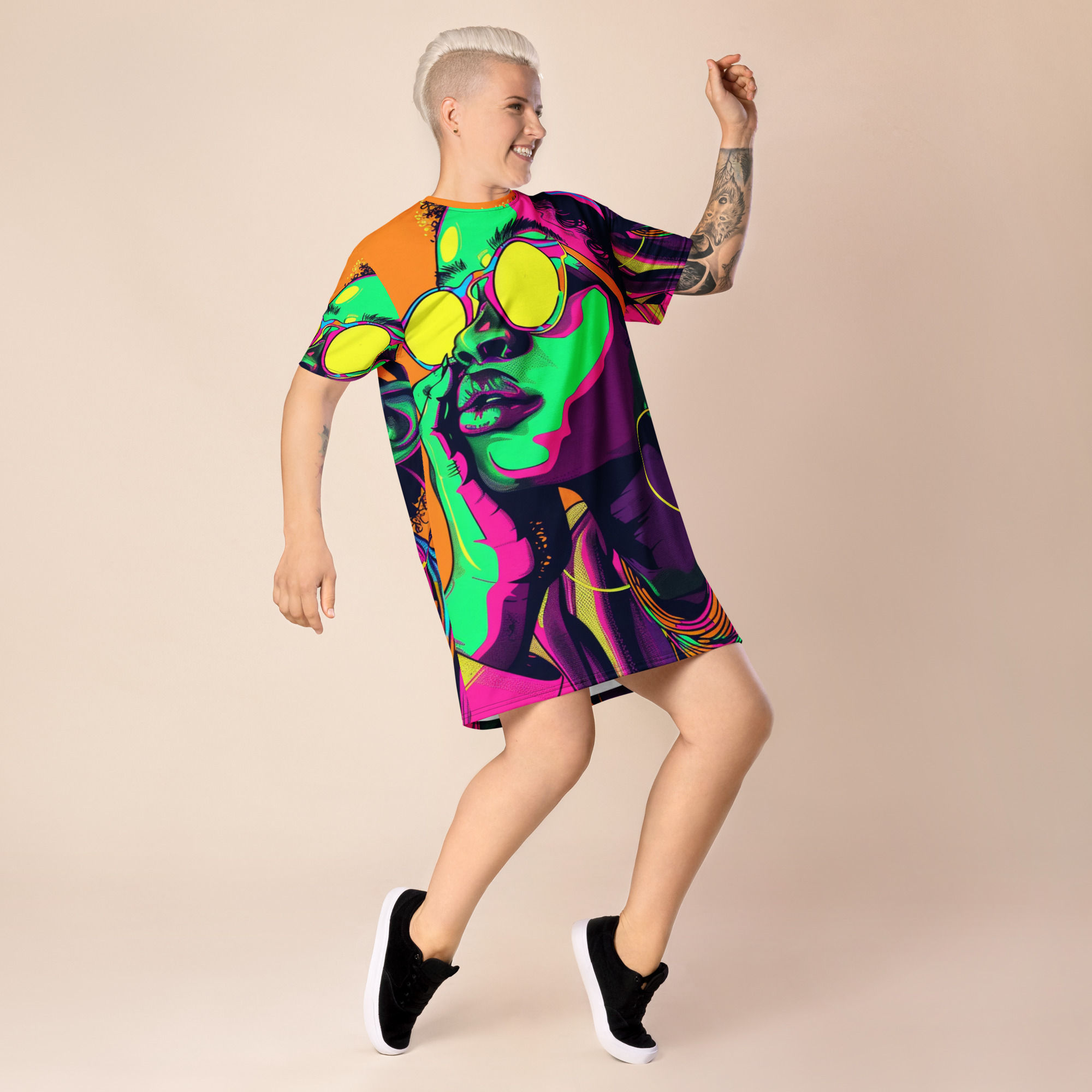 Shades T-shirt dress