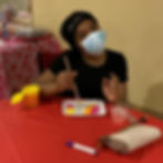 Painting Hearts at our Agape Feast