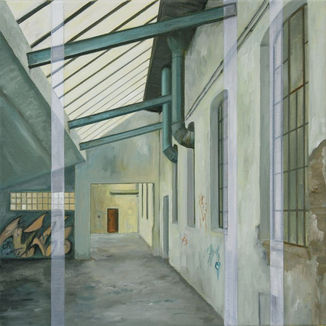 lost in time II-21, 2013, Öl/Lw, 50x50cm