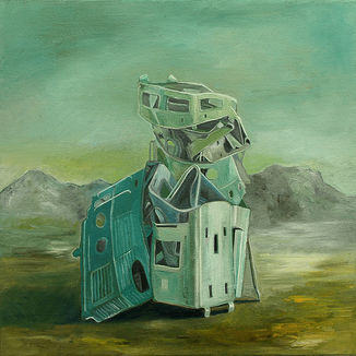 Observatorium, 2025, Öl/Lw, 50x50cm