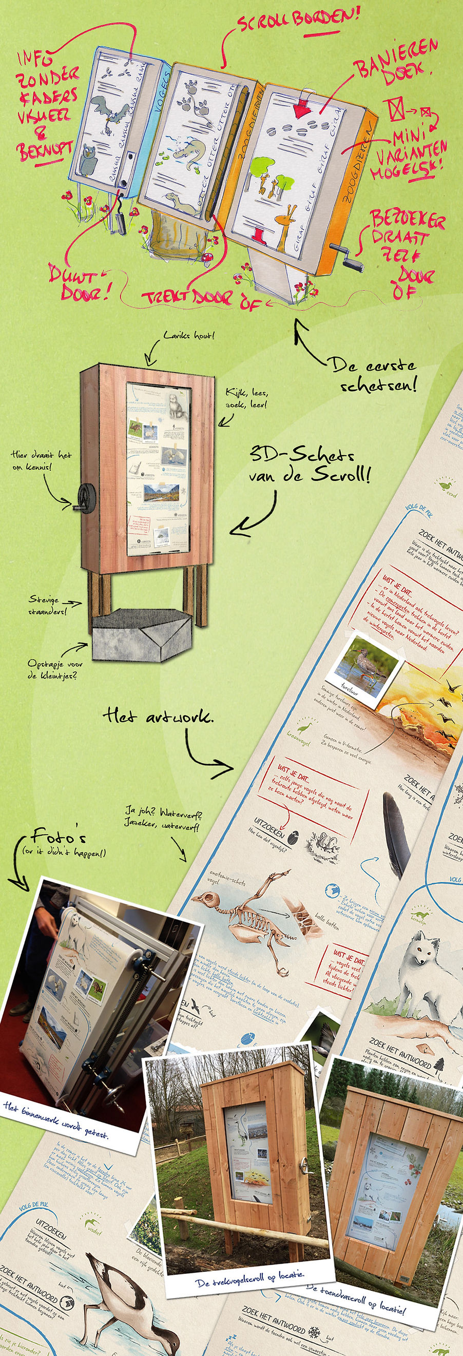 Informatieboord GaiaZOO Peerdrops