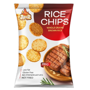 Рисовые чипсы со вкусом BBQ, пакет 60 гр.