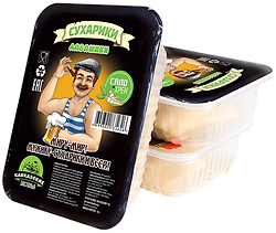 Чипсы из лаваша "Кавказские застолья" в контейнер со вкусом сало-хрен