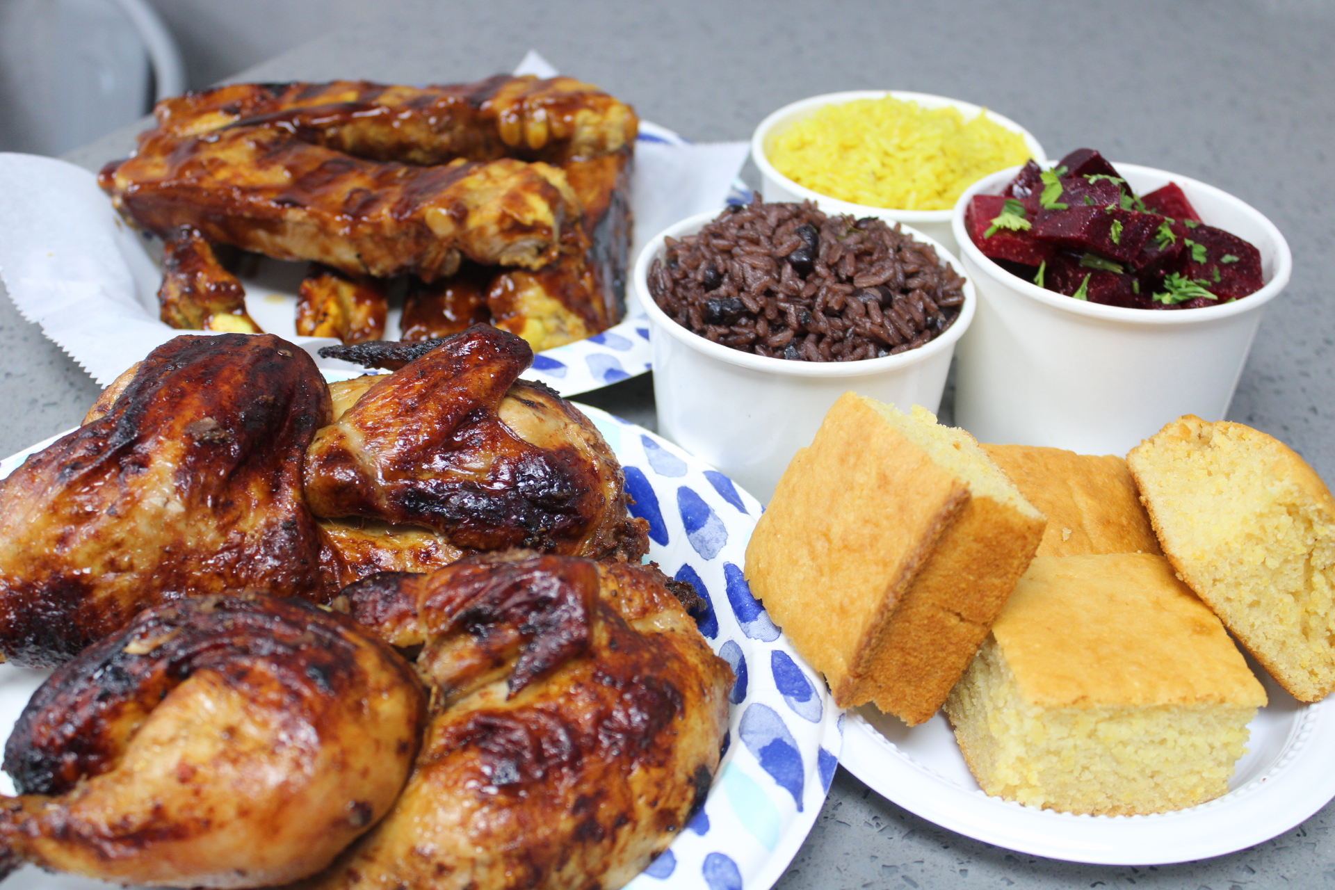 Arranged Food and Objects