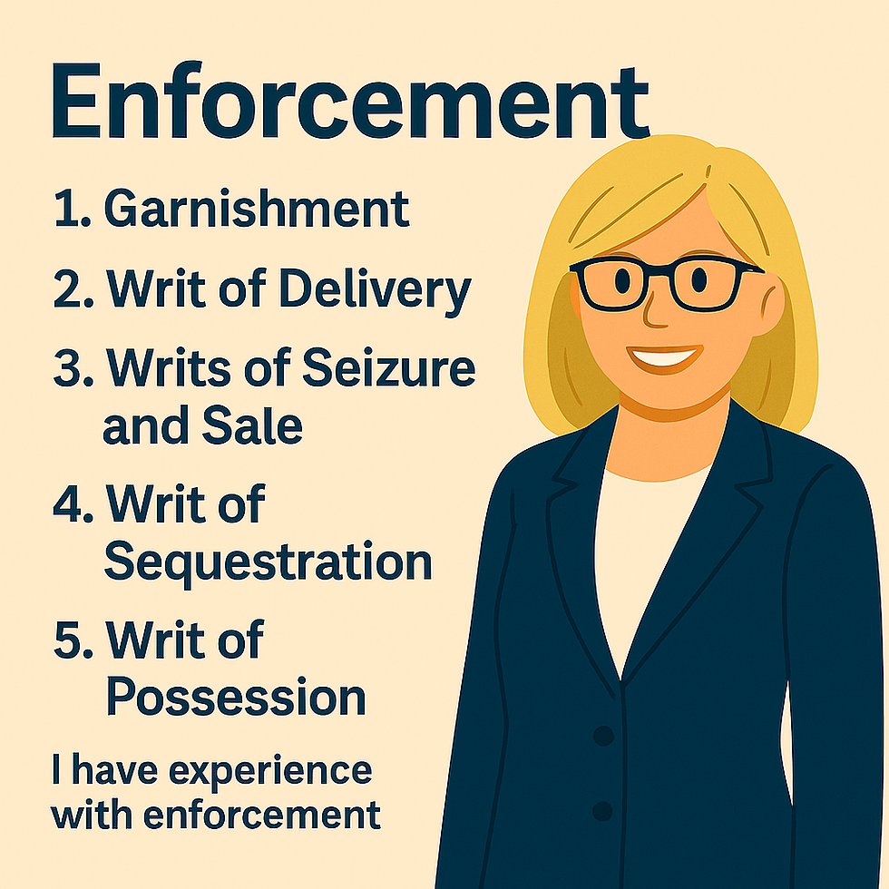 Understanding Enforcement in Ontario: Writs, Garnishments, and More