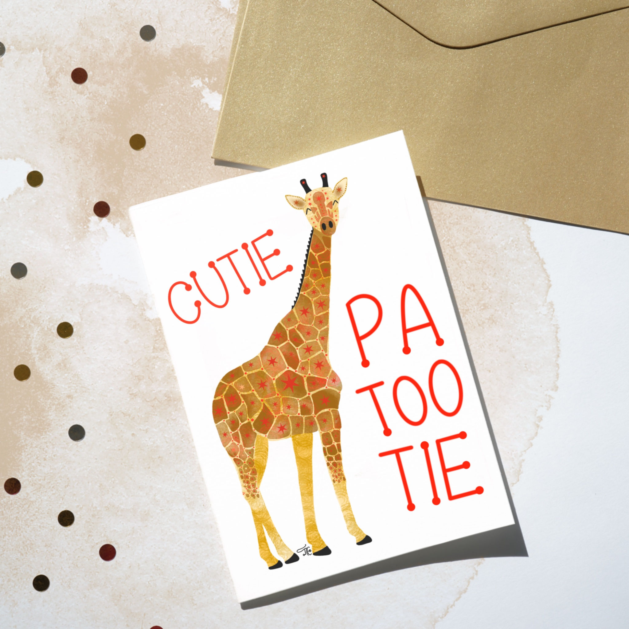 Cutie Patootie! Baby Card
