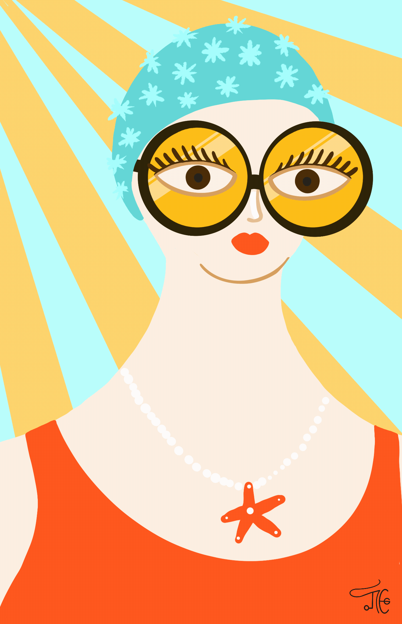 Beach Babe Winking at You!